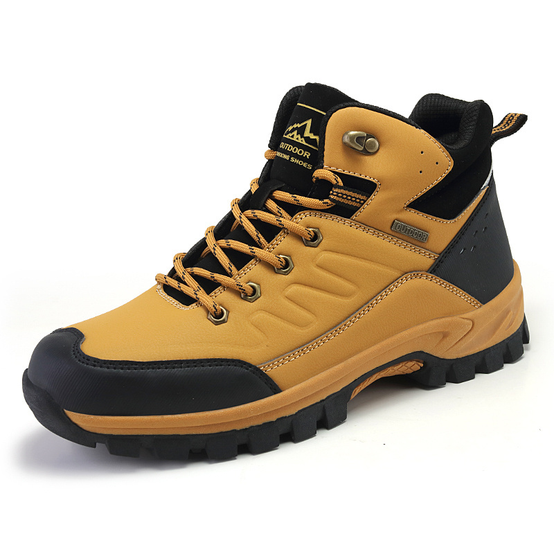 Fashion Trending Hard-Wearing Outdoor Hiking Men Shoes Waterproof Safety Work Boots