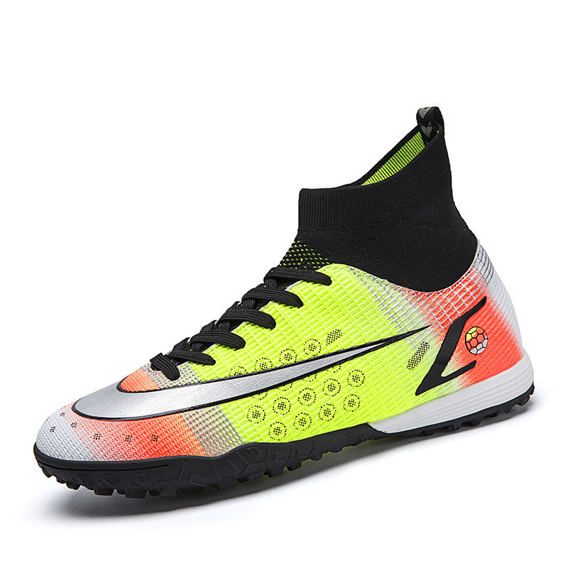 Customize Men's Indoor Artificial Grass PU Football Boot Profesional Soccer Shoes Futsal Shoes