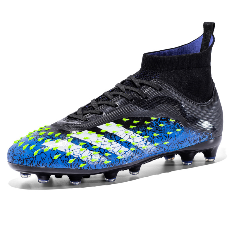 Custom Made Men's High-Top Sports Football Shoes Cleats Sneaker Male Students Soccer Boots