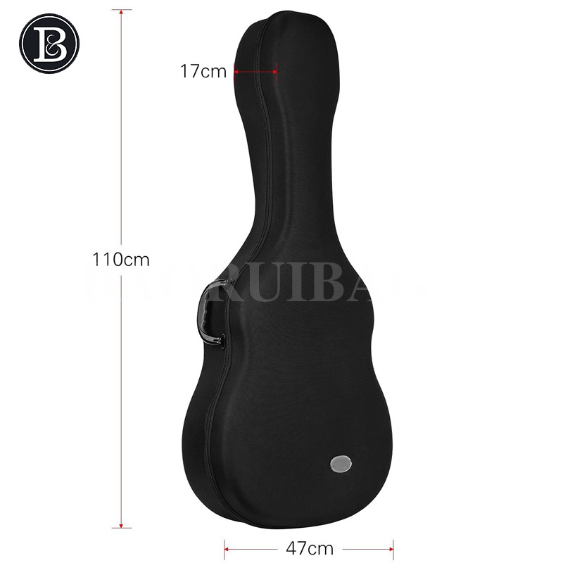 Custom Guitar Gig Bag 41 Inch Acoustic Guitar Gig Eva Bag Lightweight Hardshell Carrying Case