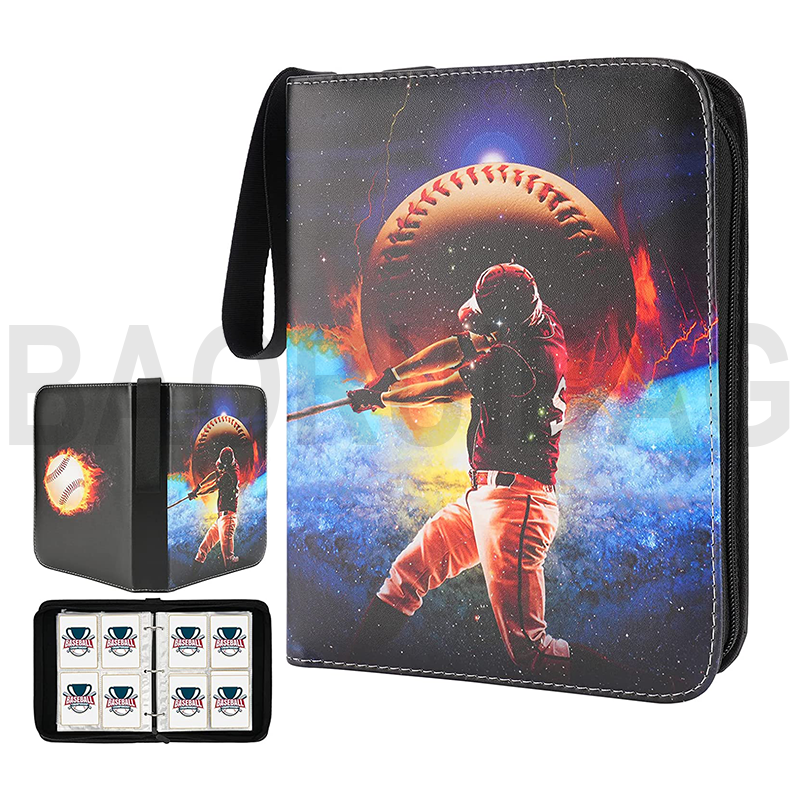 Eva Trading Card Case Binder with Sleeve Carrying Holder Album Compatible with game Cards