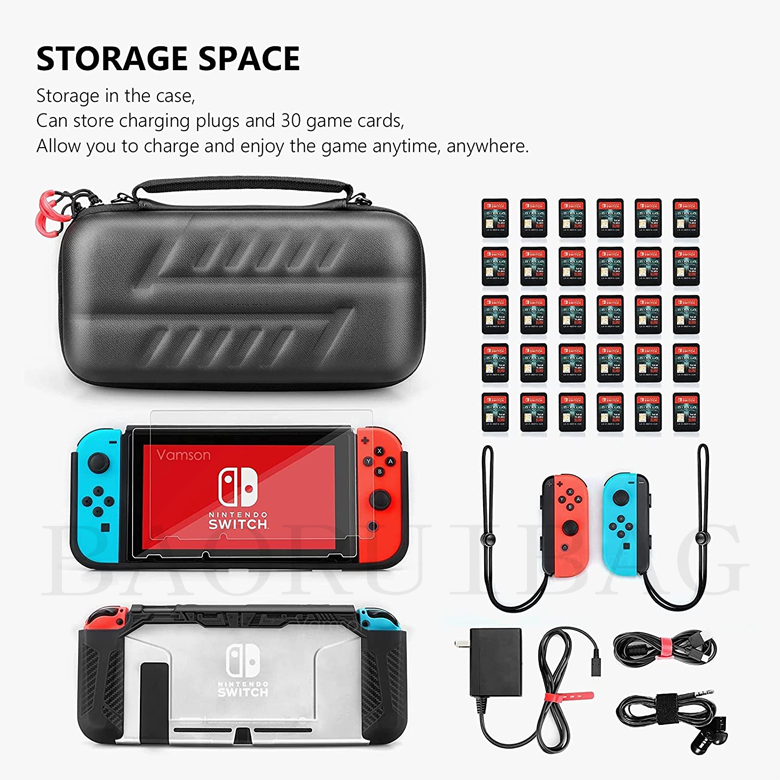 Waterproof Hard Shell Eva Travel Carry Case For Nintendo Switch Lite Waterproof Shockproof Game Case