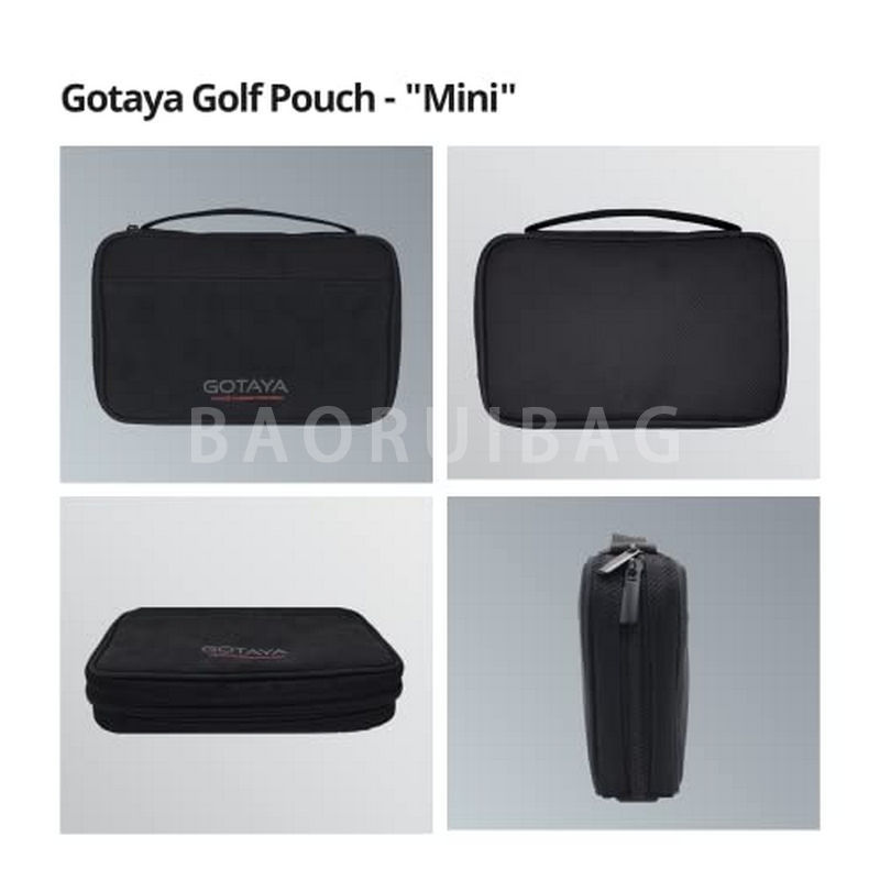 Carrying Eva Case Golf Ball Pouch Golf Tees and Divot Repair Tool Holder Nylon Golf Bag for 4 6 balls