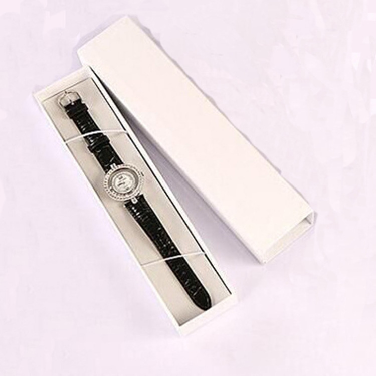 Trending Products Custom Logo Watch Box Long Travel Paperboard Cardboard Watch Packing Box