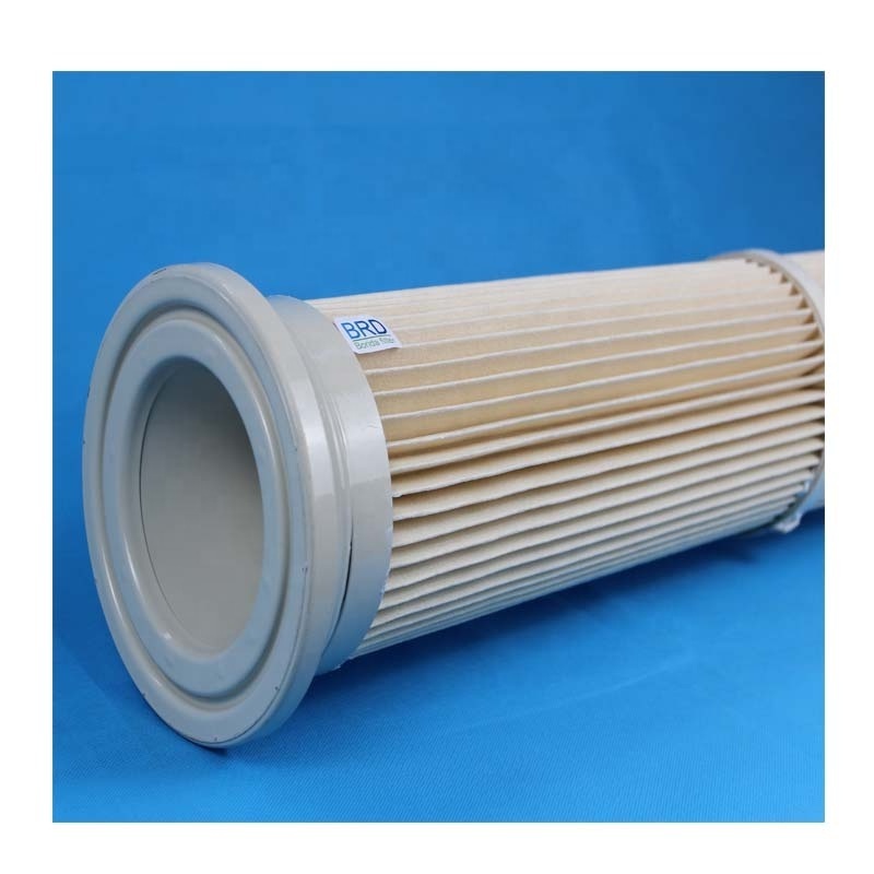 Industrial Dust Suction Filter Cartridge Flue Gas Purification Filter Cylinder Ash Bin De-dusting Polyester Natural Gas Filter