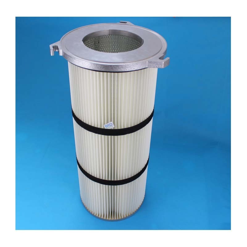 customize  Industrial High Filtration Efficiency Polyester dust collector filter cartridge PTFE HEPA filter for cleaner