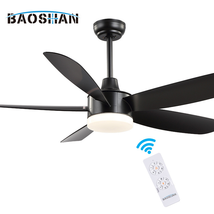 Factory Direct Sale Simple Modern Lighting 52 Inch Led Ceiling Fan  With Light And Remote Control