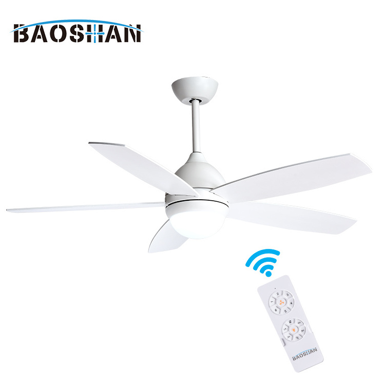 Nordic Style Household Lighting Mute Decorative Modern Led Remote Control Ceiling Fan With Light