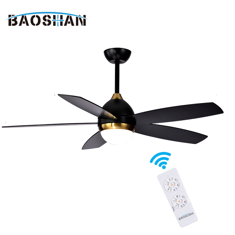 Nordic Style Household Lighting Mute Decorative Modern Led Remote Control Ceiling Fan With Light