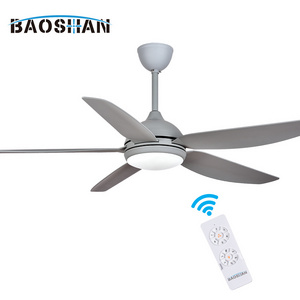 Factory Price Retro Design 56 Inch Indoor Minimalist Decor Led Ceiling Fan With Light And Remote Control