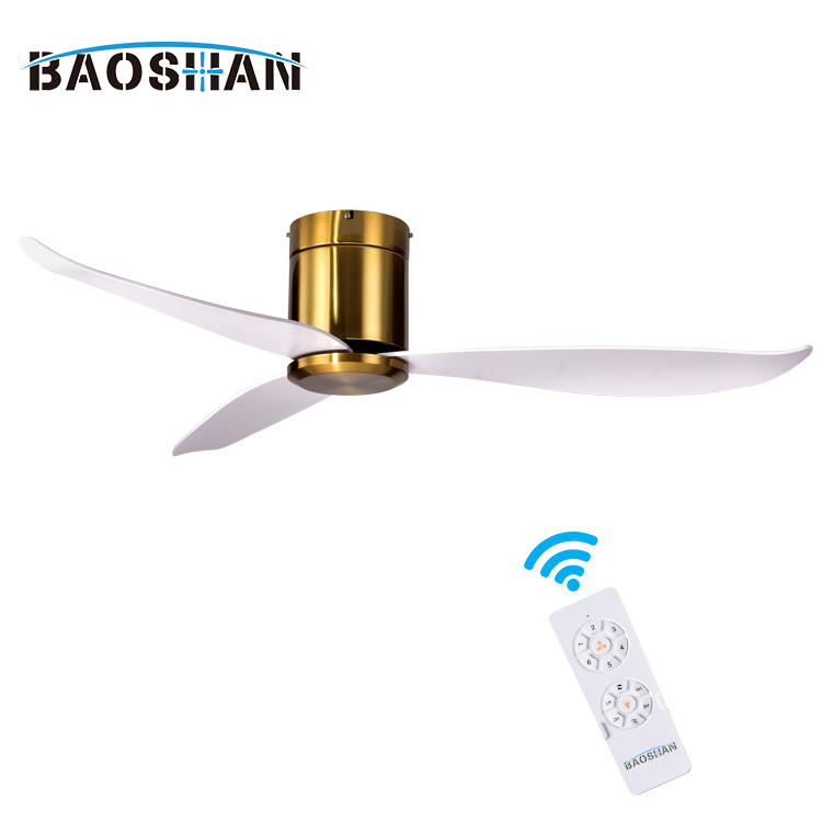 Retro Design Indoor Home Decoration 48 Inch 52 Inch Mute DC Motor Modern Silent Bldc Ceiling Fan With Remote Control