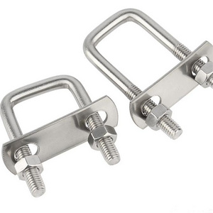 Monel Alloy 400 Monel k500 Inconel 718 2.4360 2.4375 2.4668 U Type Shaped Lock U bolt Pipe Clamp Square U bolt