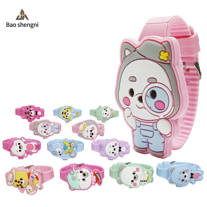 Wholesale High Quality Animal Silicone Child Reloj Cute Sport Cartoon Wristwatch Child Toys Watch For Kids