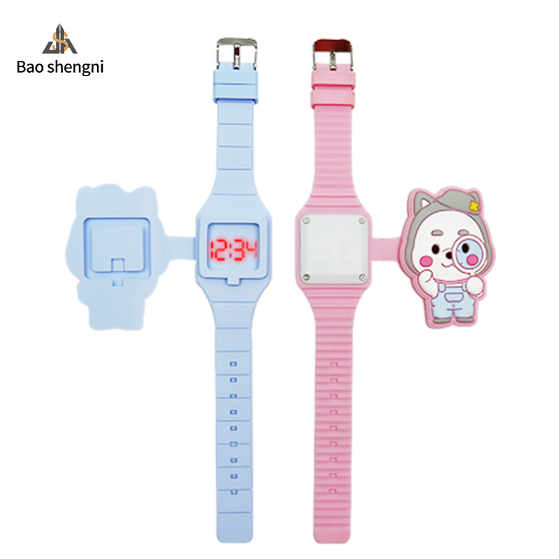 Wholesale High Quality Animal Silicone Child Reloj Cute Sport Cartoon Wristwatch Child Toys Watch For Kids