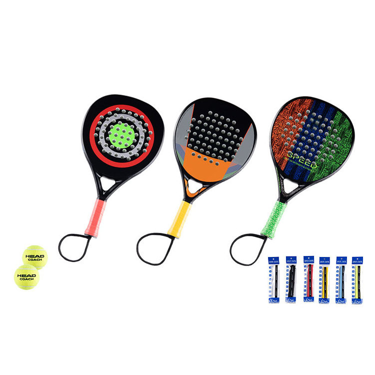 B-sheng Top Ranked Quality OEM Factory Directly Custom Brand Carbon Fiber 3K/12K/18K Padel Racket Tennis Racquet