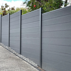 Wholesale high quality wpc fence easy to assemble wood  plastic composite privacy garden fencing