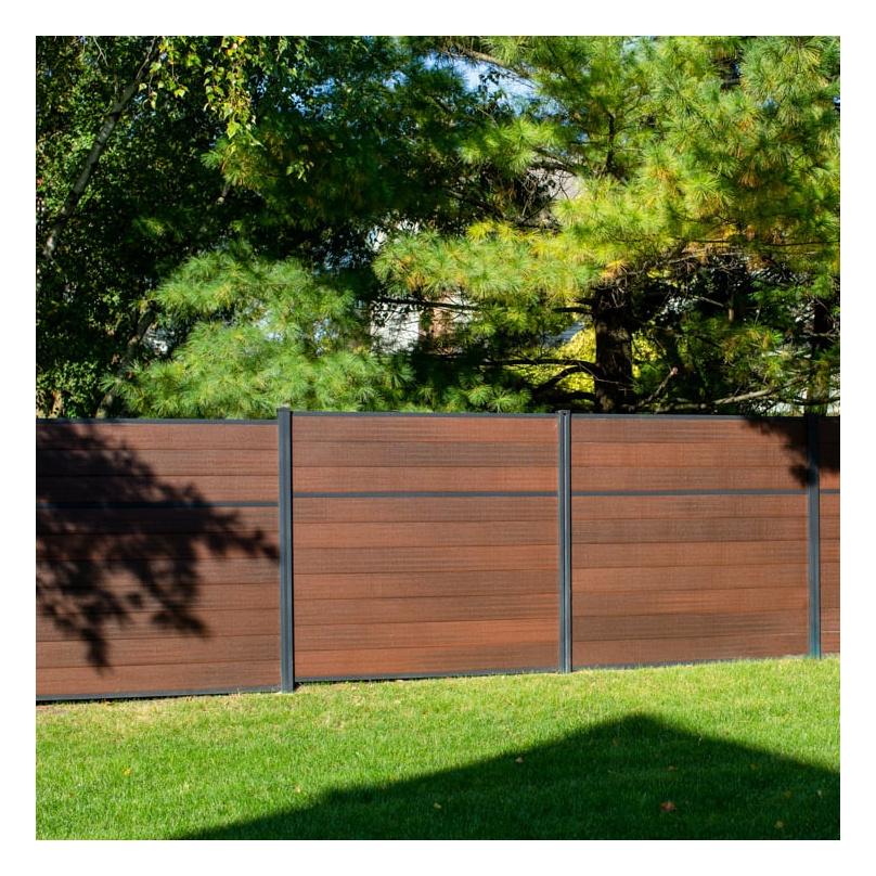 Hot sale waterproof composite garden decoration fence wooden composite boundary Patio Garden Privacy Fence Screen Panel