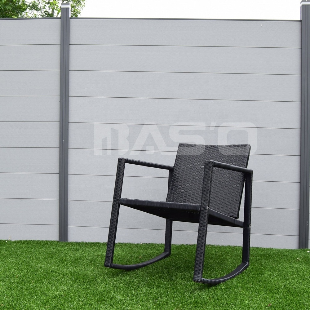 Wholesale high quality wpc fence easy to assemble wood  plastic composite privacy garden fencing