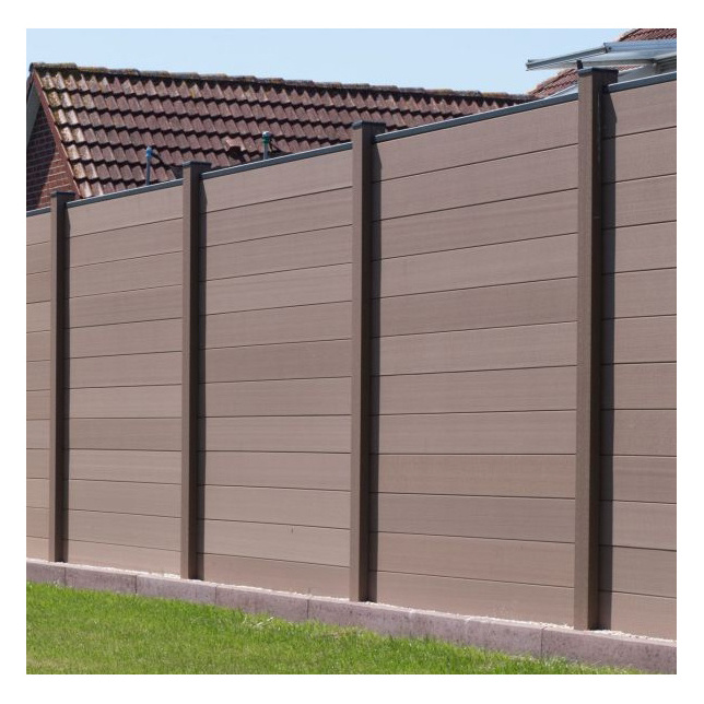 Hot sale waterproof composite garden decoration fence wooden composite boundary Patio Garden Privacy Fence Screen Panel