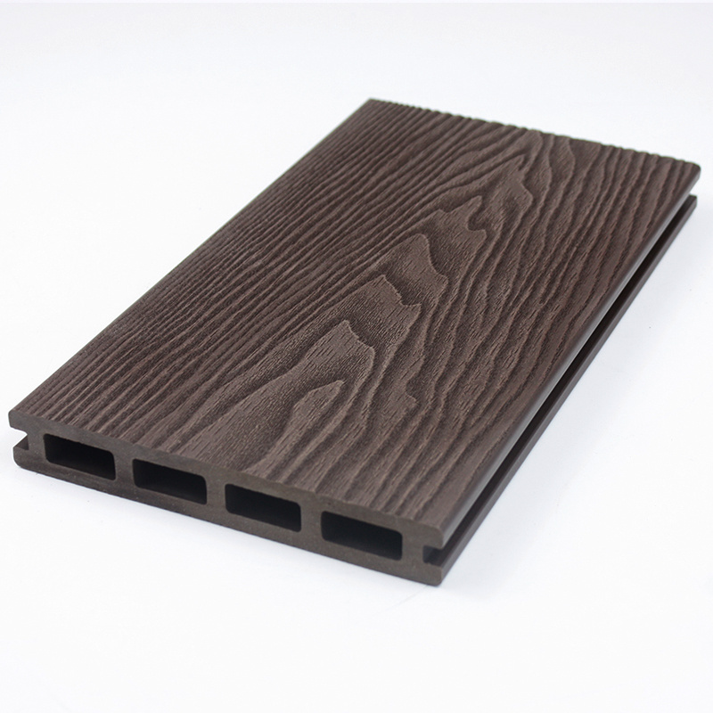 High Quality Deep Embossed WPC PVC Decking lame de terrasse composite deck floor