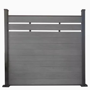 Modern design modular fence aluminum metal horizontal yard privacy slat fence panels outdoor garden fence