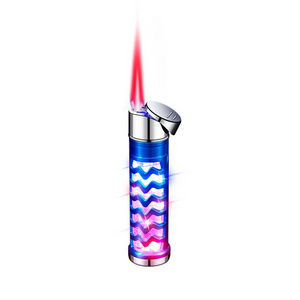 Creative pink flame refill gas dragon lighter luxury dragon torch lighter wholesale