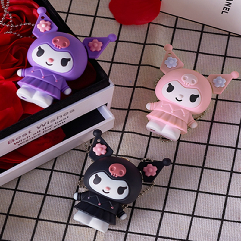 Wholesale Cartoon 3D Doll Kuromi Lighter Open Flame Butane Gas Lighter Cute Lighter for Girls Gift