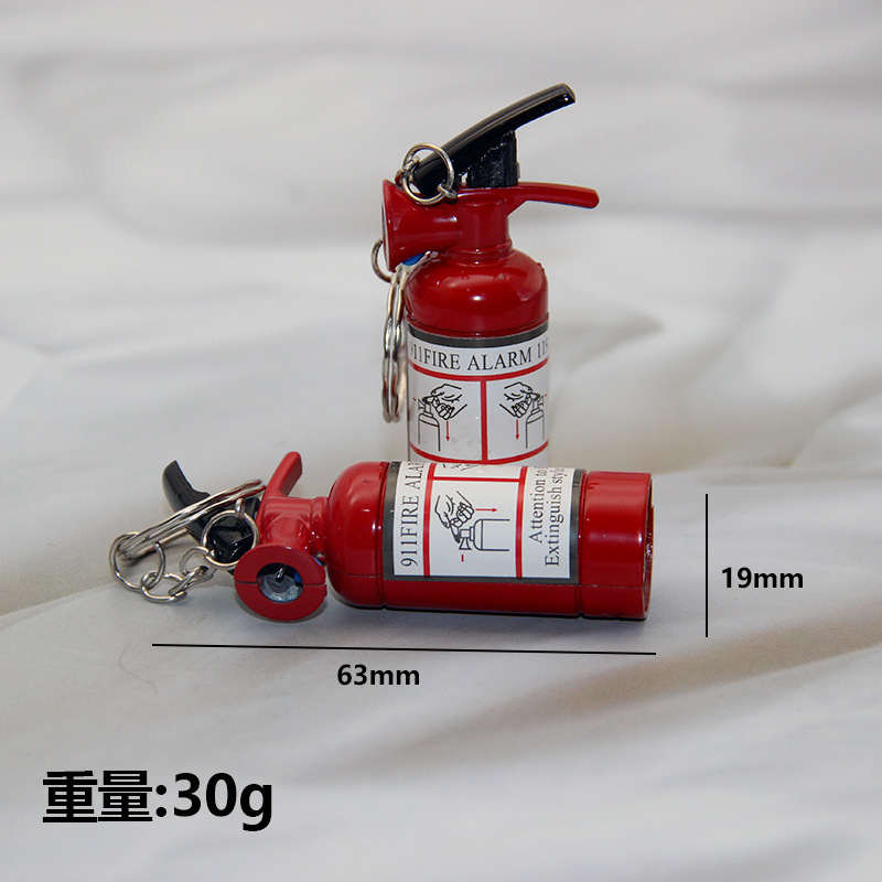 2023 Creative metal keychain lighter Personalized Cigar new peculiar fire extinguisher lighter wholesale