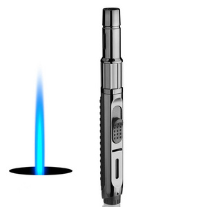 New Long Stick Windproof Butane Gas Pen Lighter Adjustable Jet Flame Torch Lighter