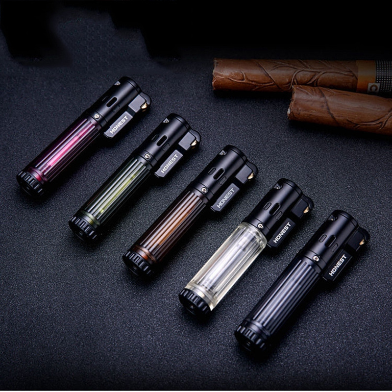 Honest Wholesale strip mini jet flame torch lighter with Pulley ignition for cigar