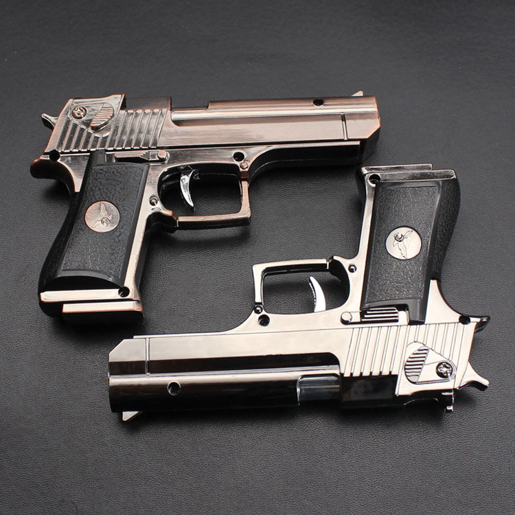 2023 Metal Pistol Lighter Gun Shaped Butane Torch Lighters Toy Models