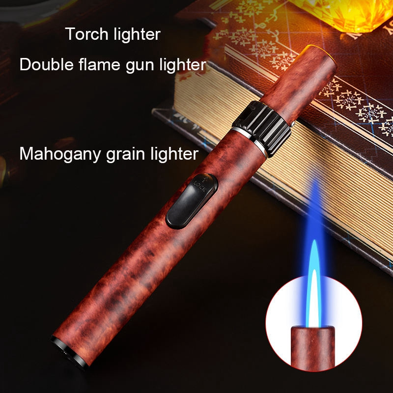 Wholesale New innovative double gun lighter outdoor torch lighter open flame custom logo lighter