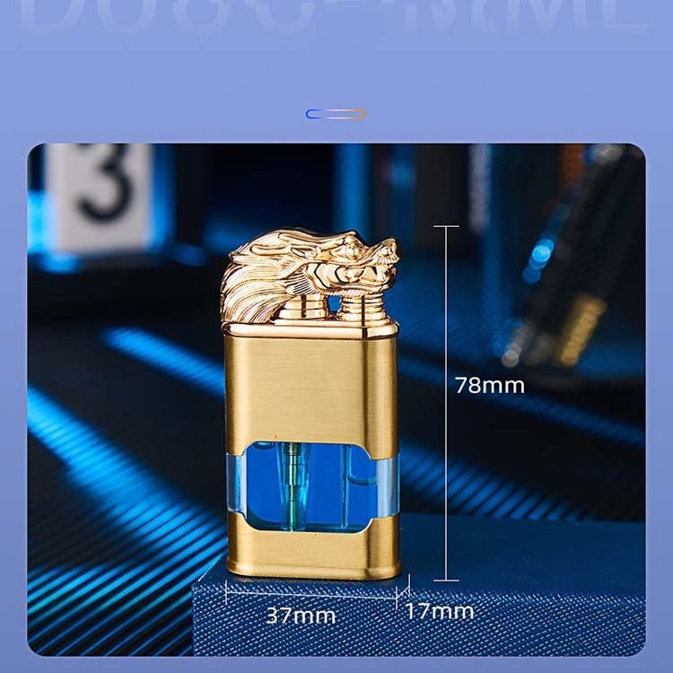 New Dragon,Crocodile, Lionhead, Dolphin Double Flame Torch Jet Cigarette Novelty Lighters gas Torch Custom Lighter