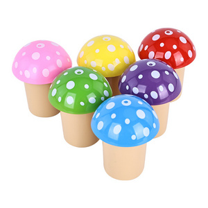 New Design Mushroom Plastic Herb Grinder 3parts Tobacco Grinder with Storage 2 in 1 Smoke Shop Accessories