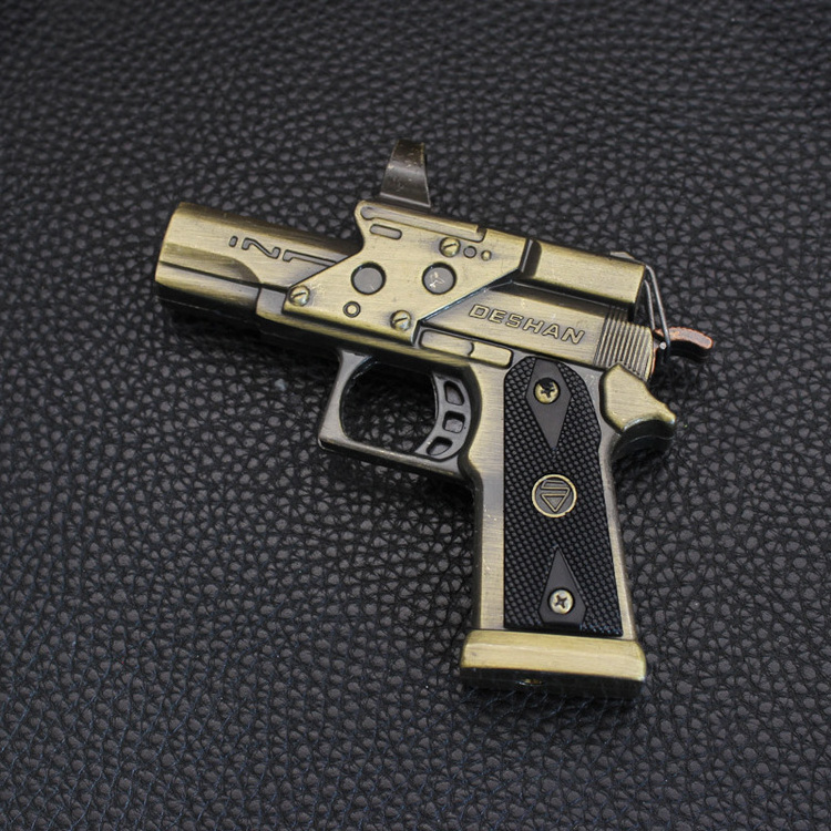 2023 Metal Desert Eagle Beretta Gun Pistol Lighter Gun Shaped Butane Torch Lighters Toy Models