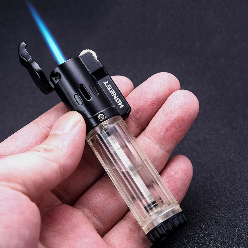 Honest Wholesale strip mini jet flame torch lighter with Pulley ignition for cigar