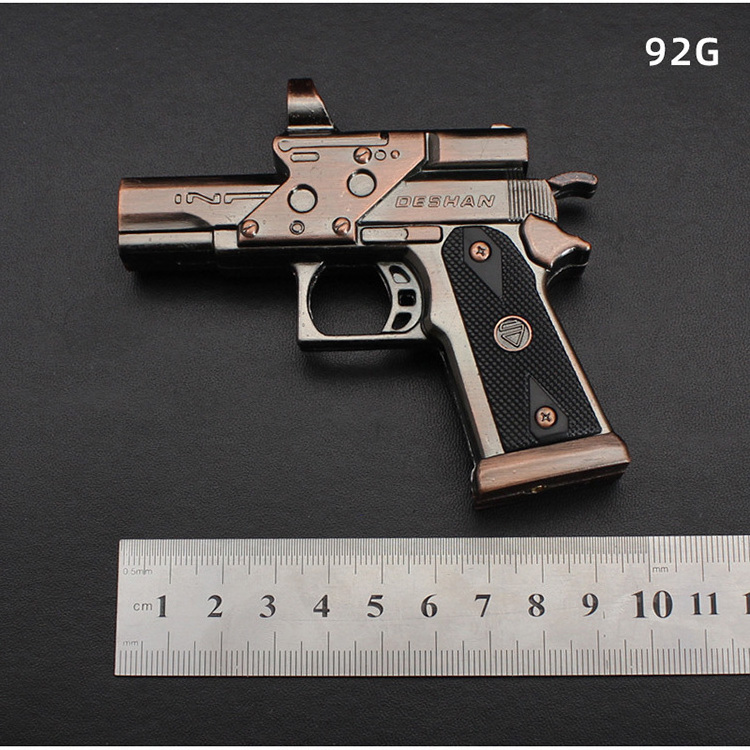 2023 Metal Desert Eagle Beretta Gun Pistol Lighter Gun Shaped Butane Torch Lighters Toy Models