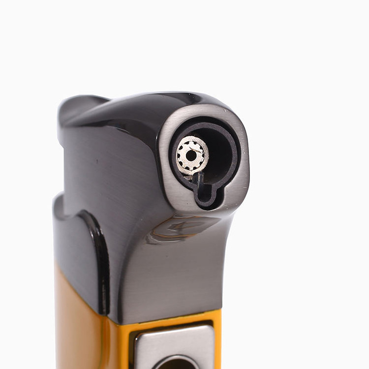 New premium luxury jet Torch windproof 2 in 1 cigar lighter and cutter cigar cutter and lighter set