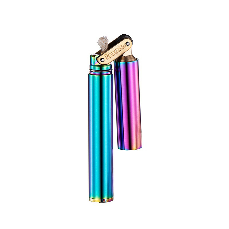 Creative new Vintage kerosene lighter Old pure copper creative fine stick Nunchucks Mini pocket lighter for men Caka lighter