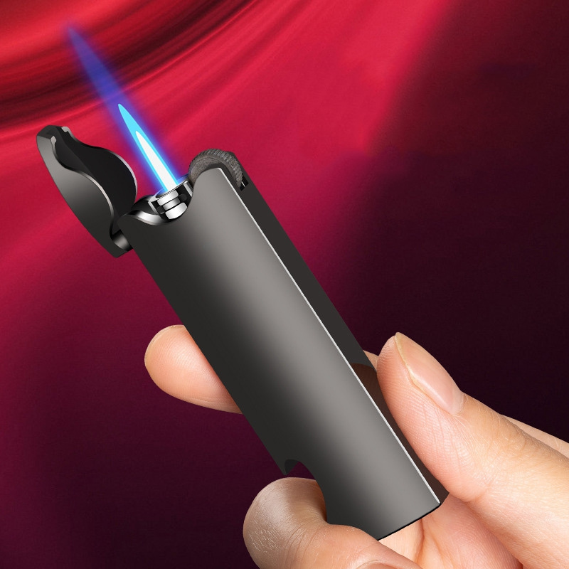 Creative Butane Lighter Cigarette Wind Proof Cigar Torch Jet Lighter with Bottle Opener