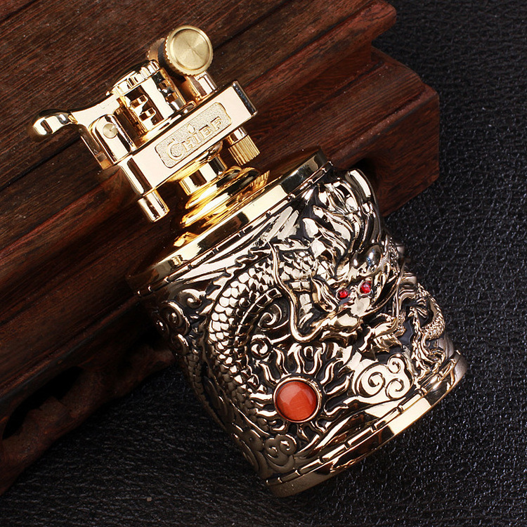 High Quality Candlestick type kerosene lighter windproof retro men's cigarette lighter