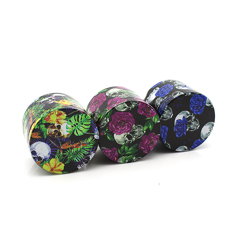 Hot Selling Wholesale Factory Direct Smoking Accessories Rose Flower Herb Grinder 50mm Custom Logo Metal Tobacco Grinder