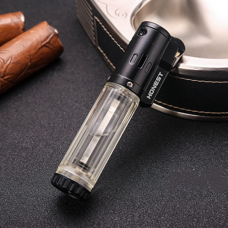 Honest Wholesale strip mini jet flame torch lighter with Pulley ignition for cigar