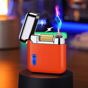 Creative and personalized charging gift for high-end black technology men's top lighter USB-c electronic lighter