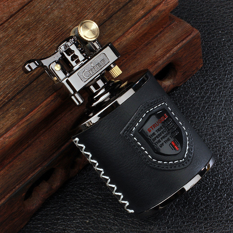 High Quality Candlestick type kerosene lighter windproof retro men's cigarette lighter