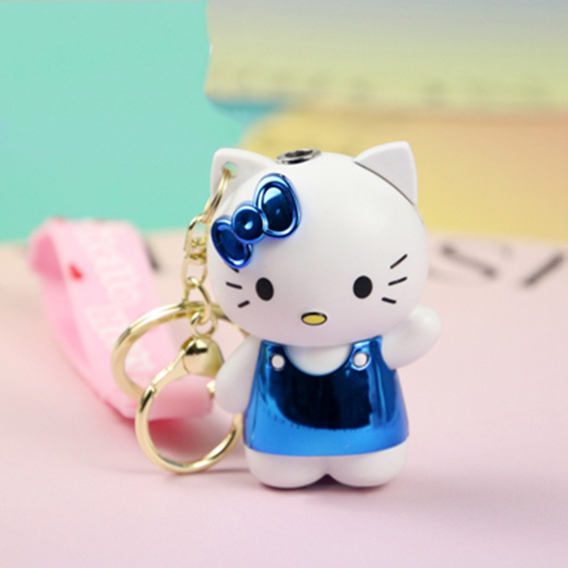 New 3D Bling Hello Kitty Lighter Cartoon Doll Red Flame Gas Lighter Windproof Cigarette Lighter For Girls