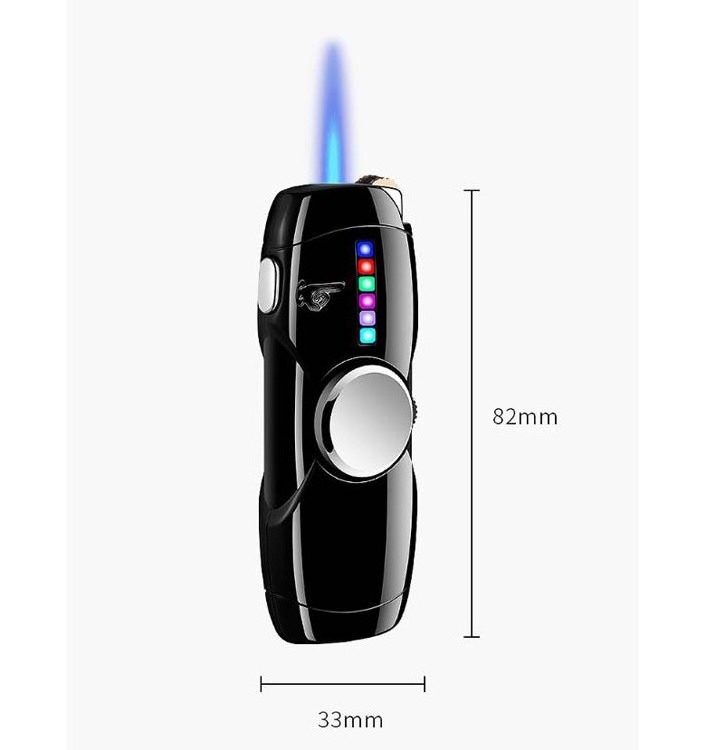 New Led Lighter Smoke Lighter Cigarette Metal Lighter Fidget top Lighter