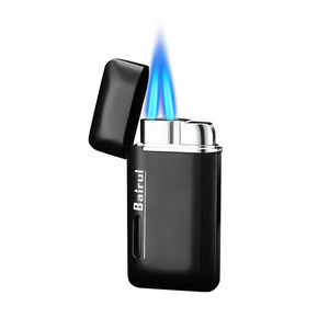 Great Gifts Mini Torch Butane Refillable Adjustable Jet Lighter Double Flame Butane Lighter with Visible Window