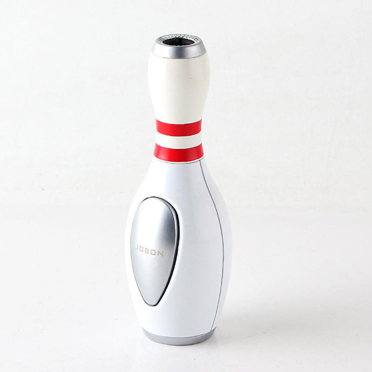 Creative bowling shape jet flame torch lighter refillable butane gas windproof cigar lighter