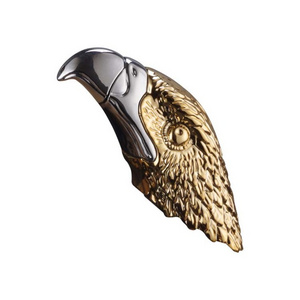 New Creative Portable Eagle Head Gas Lighter,Eagle Eyes Open Flame Refillable Butane Gas Cigarette Lighter